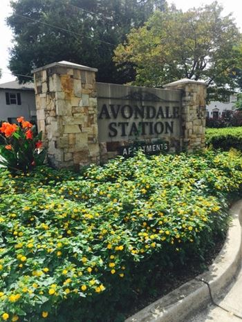 gate at Avondale Station Apartments, Decatur